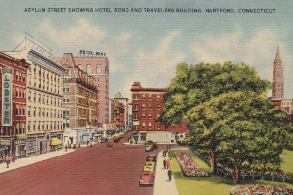 Postcard Hotel Bond Hartford Connecticut Real Estate History 2