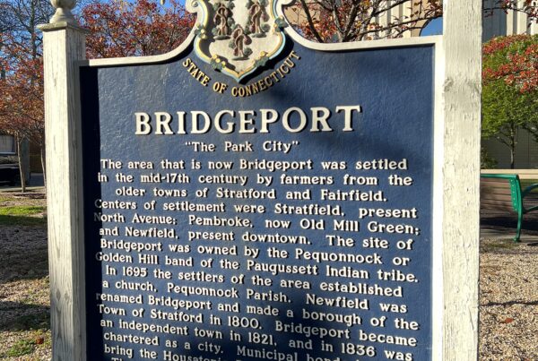 Bridgeport Connecticut Real Estate History Town Sign Weston Ulbrich Coldwell Banker