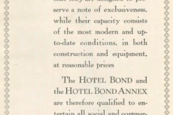 Hotel Bond Hartford Ad